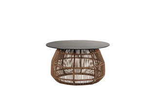 Pamir Side Table - Short Light Brown Twist Product Image